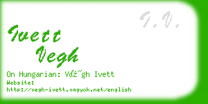 ivett vegh business card